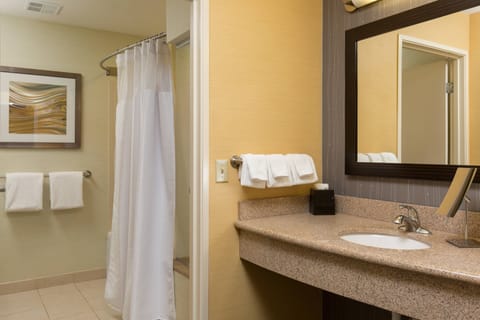 Suite, 1 Bedroom | Bathroom | Free toiletries, hair dryer, towels, soap