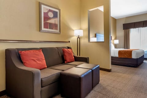 Suite, 1 King Bed with Sofa bed, Accessible, Non Smoking | Egyptian cotton sheets, premium bedding, down comforters