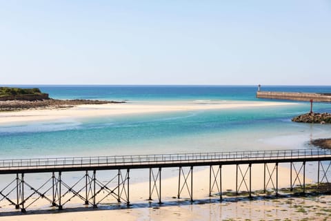 On the beach, water skiing, windsurfing, kayaking