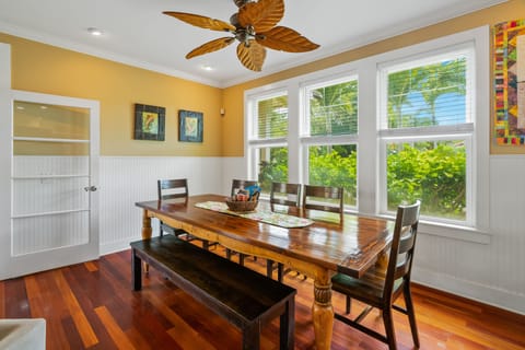 Dining space for eight