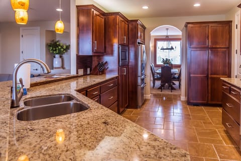 Spacious Kitchen with Granite Countertops