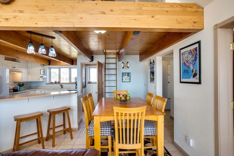 The dining table is also great for a game of cards or a board game!