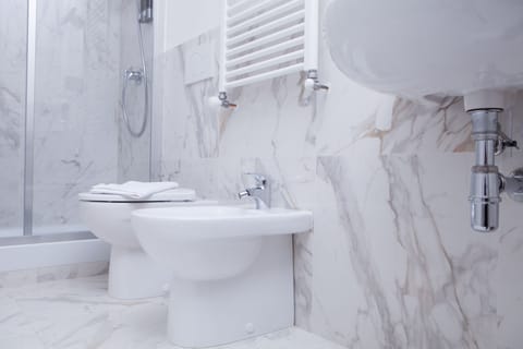 Double Room Single Use | Bathroom | Shower, free toiletries, hair dryer, towels