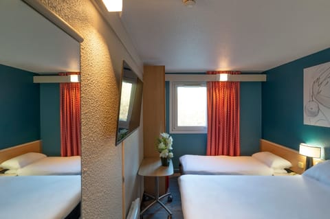 Standard Double Room, Multiple Beds | View from room