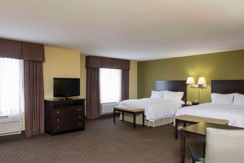 Suite, Two Queen Beds, Non-Smoking | In-room safe, blackout drapes, iron/ironing board, free rollaway beds