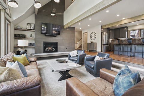 Open floor plan from Kitchen to Living Room.