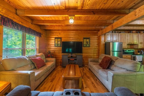 Living room with smart tv