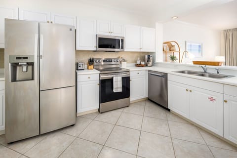 Our kitchen is fully equipped w/ everything you need to make our home your home.