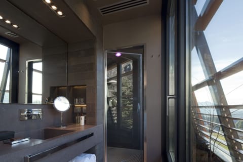 Free toiletries, hair dryer, bathrobes, slippers