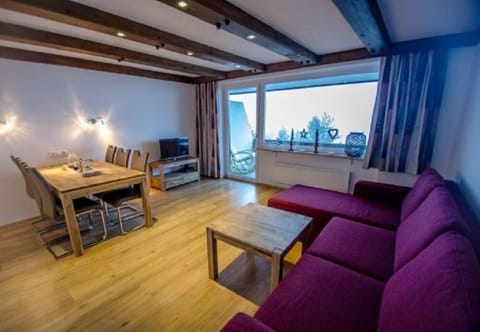 Apartment, Mountain View | Living area | Flat-screen TV, DVD player
