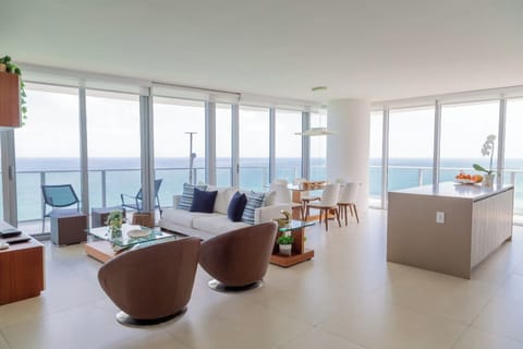 Ocean Front Living and Dining Room