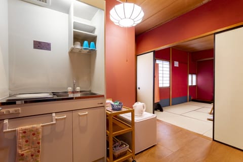 Japanese Style Room 2F for 4 People, Private Bathroom | Private kitchen | Fridge, microwave