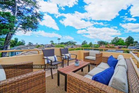 Comfy couches and chairs to enjoy sunrise with coffee or sunsets with wine!