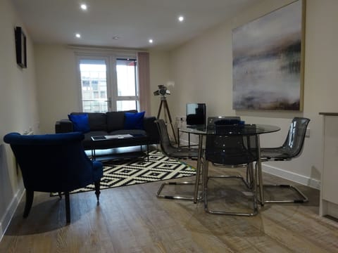 Superior Two Bedroom Apartment - Balcony | Living area | Flat-screen TV