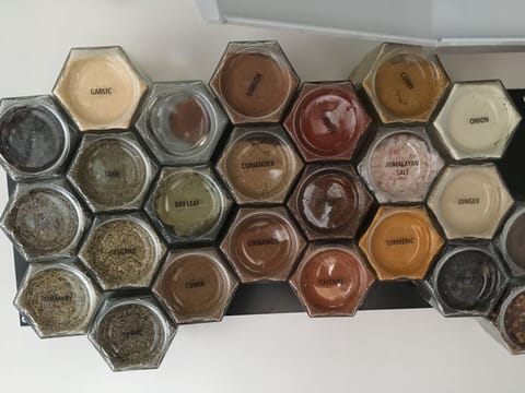 Organic spice rack
