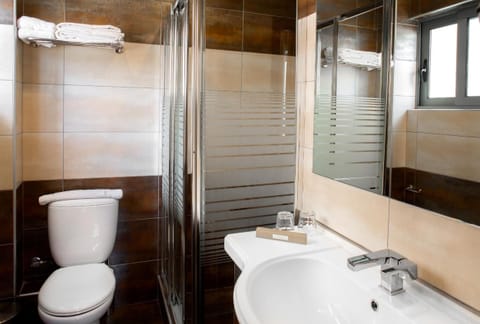 Single Room | Bathroom | Rainfall showerhead, free toiletries, hair dryer, slippers