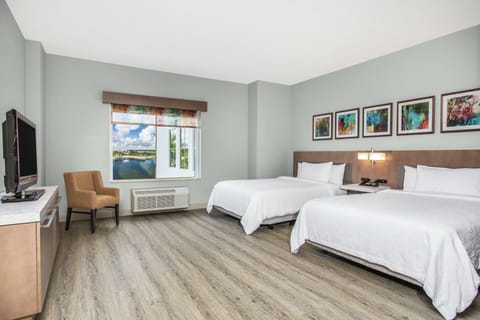 Room, 2 Queen Beds, Accessible | Premium bedding, pillowtop beds, desk, blackout drapes