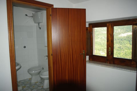 Classic Quadruple Room, Multiple Beds, Mountain View | Bathroom | Shower, hair dryer, bathrobes, bidet