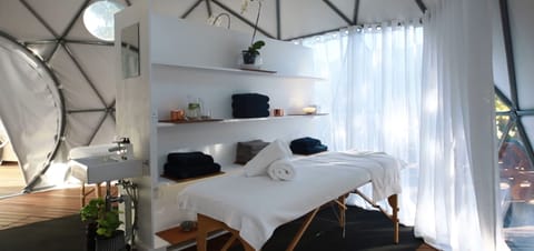 Couples treatment rooms, deep-tissue massages, Swedish massages, facials