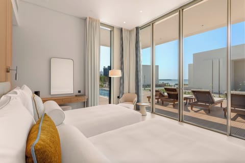 Two Bedroom Ocean Villa with Private Pool | Premium bedding, down comforters, minibar, in-room safe