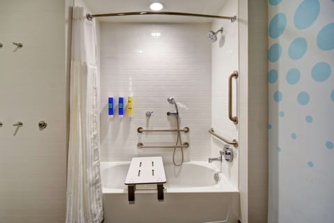 Room, 2 Queen Beds, Accessible, Bathtub | Bathroom | Free toiletries, hair dryer, towels, soap