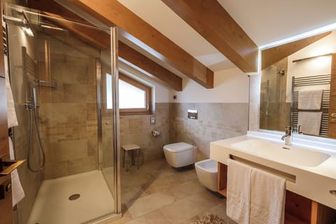 Deluxe Suite | Bathroom | Shower, free toiletries, hair dryer, towels