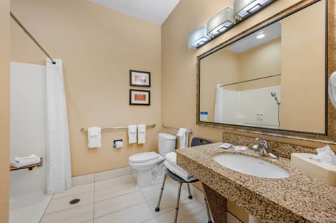 Desk, blackout drapes, iron/ironing board, free WiFi