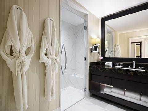 Deluxe Double Queen - ADA | Bathroom | Shower, designer toiletries, hair dryer, bathrobes