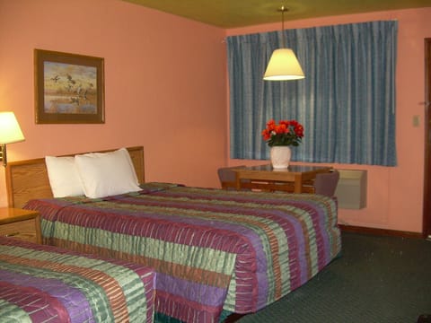 Basic Room, 2 Queen Beds, Private Bathroom | Iron/ironing board, free WiFi, bed sheets