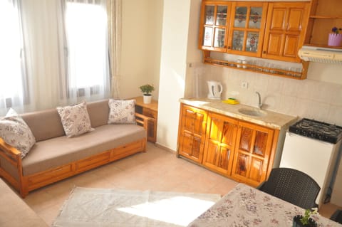 Family Apartment | Living area | 61-cm LCD TV with satellite channels, TV