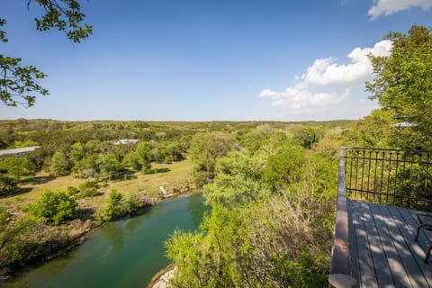 Beautiful View of Guadalupe River from Deck (no river access)