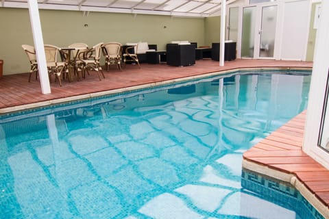 Indoor pool, seasonal outdoor pool, sun loungers