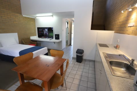 Family 2Bd Studio (No Pets) | Private kitchen | Fridge, microwave, coffee/tea maker, electric kettle