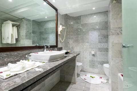 Presidential Suite, 2 Bedrooms | Bathroom | Free toiletries, hair dryer, slippers, bidet