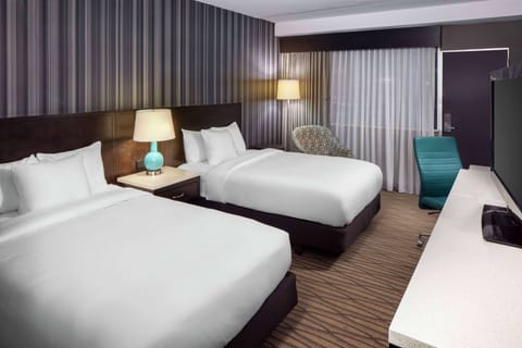 Room, 2 Double Beds, Non Smoking (Poolside) | In-room safe, desk, blackout drapes, iron/ironing board