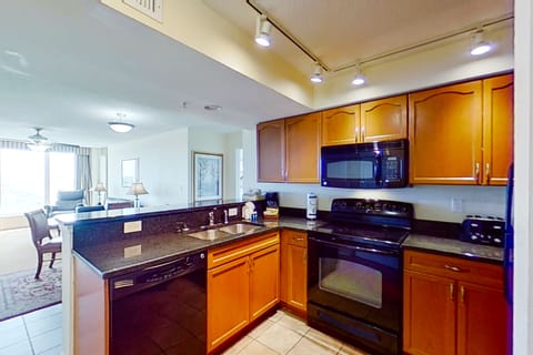 Condo, 2 Bedrooms (Beach View) | Private kitchen | Fridge, microwave, oven, coffee/tea maker