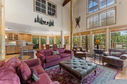 Ample windows ensure plenty of natural sunlight fills the room.