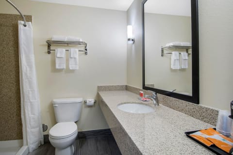 Standard Room, 1 King Bed, Non Smoking | Bathroom | Towels