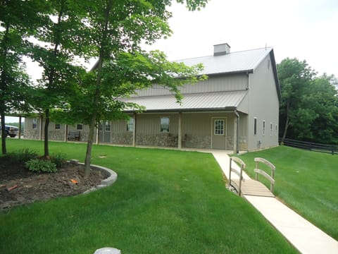 Sunset Apartment is on the far right of the barn.
