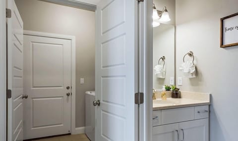 Main level half bath