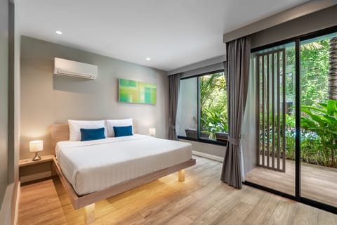 Grand Three Bedroom Suite Pool Terrace | Premium bedding, in-room safe, blackout drapes, iron/ironing board