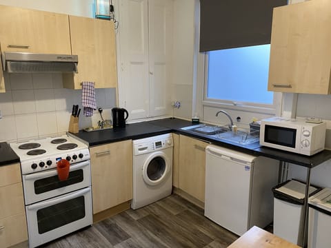 Studio Suite (Flat 1) | Private kitchen | Fridge, microwave, stovetop, electric kettle