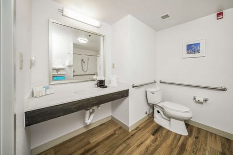 Room, 1 King Bed, Accessible, Bathtub (Mobility & Hearing) | Bathroom | Free toiletries, hair dryer, towels