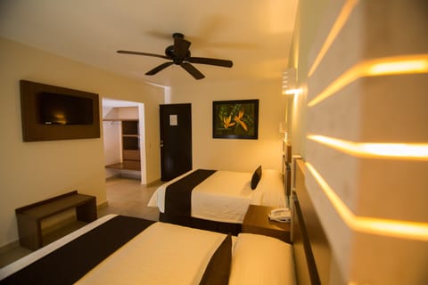 Executive Room, 2 Double Beds, Interior View | In-room safe, individually furnished, desk, soundproofing