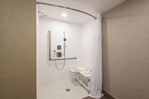 Suite, 1 King Bed, Accessible, Non Smoking (Roll-In Shower) | Accessible bathroom