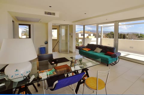 Suite, Terrace, Sea View | Living area | Heated floors