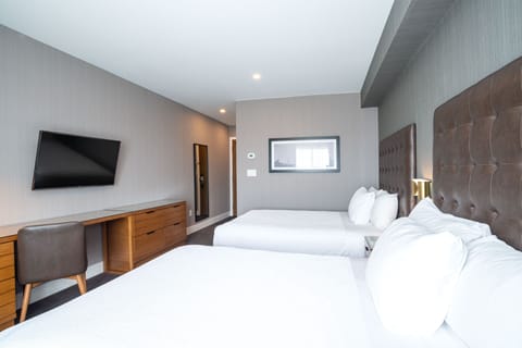 Standard Room, 2 Queen Beds | Premium bedding, in-room safe, desk, laptop workspace