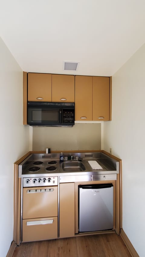 Studio Suite, 1 King Bed, Kitchenette | Private kitchen | Fridge, microwave, coffee/tea maker