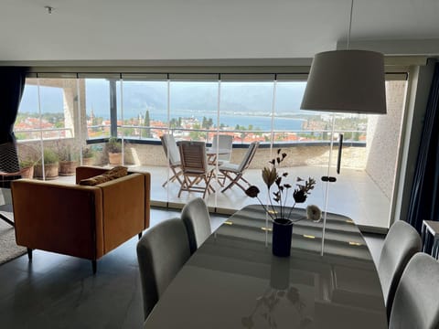 Deluxe Apartment, 2 Bedrooms, Terrace, Sea View | Terrace/patio