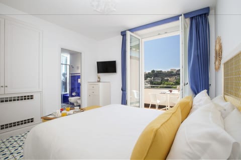 Standard Double Room, Terrace, Sea View | Minibar, desk, soundproofing, free WiFi